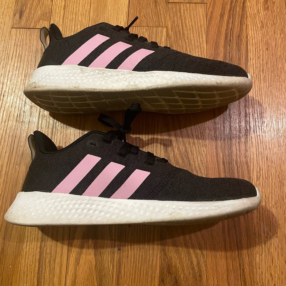 Black and Pink Athletic Sneakers
